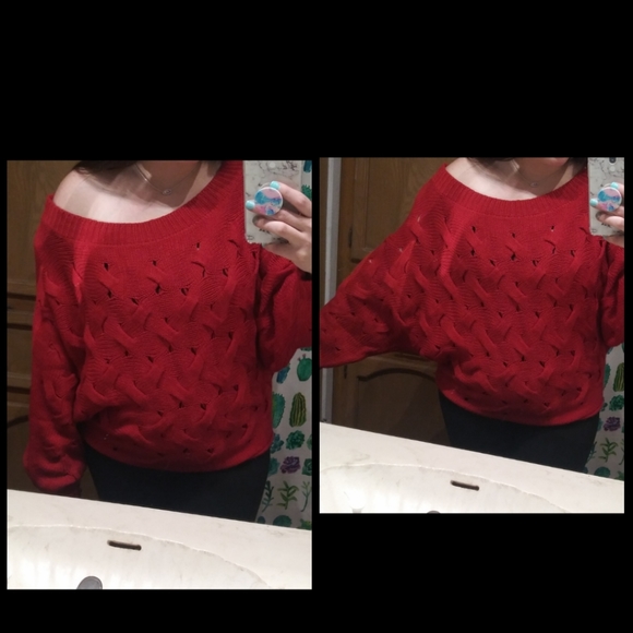 Off shoulder sweater - Picture 2 of 3